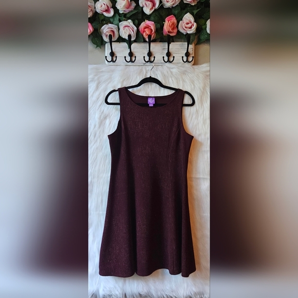 Jolie Cranberry Dream Knit Skater Dress - Picture 1 of 6